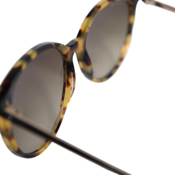 Lacoste Round Oval Oversized Women\'s Sunglasses - Yellow Havana / Brown - NWT main image 6